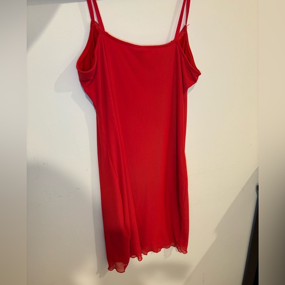 H&M Red Ruffled Slip Dress - Picture 4 of 5